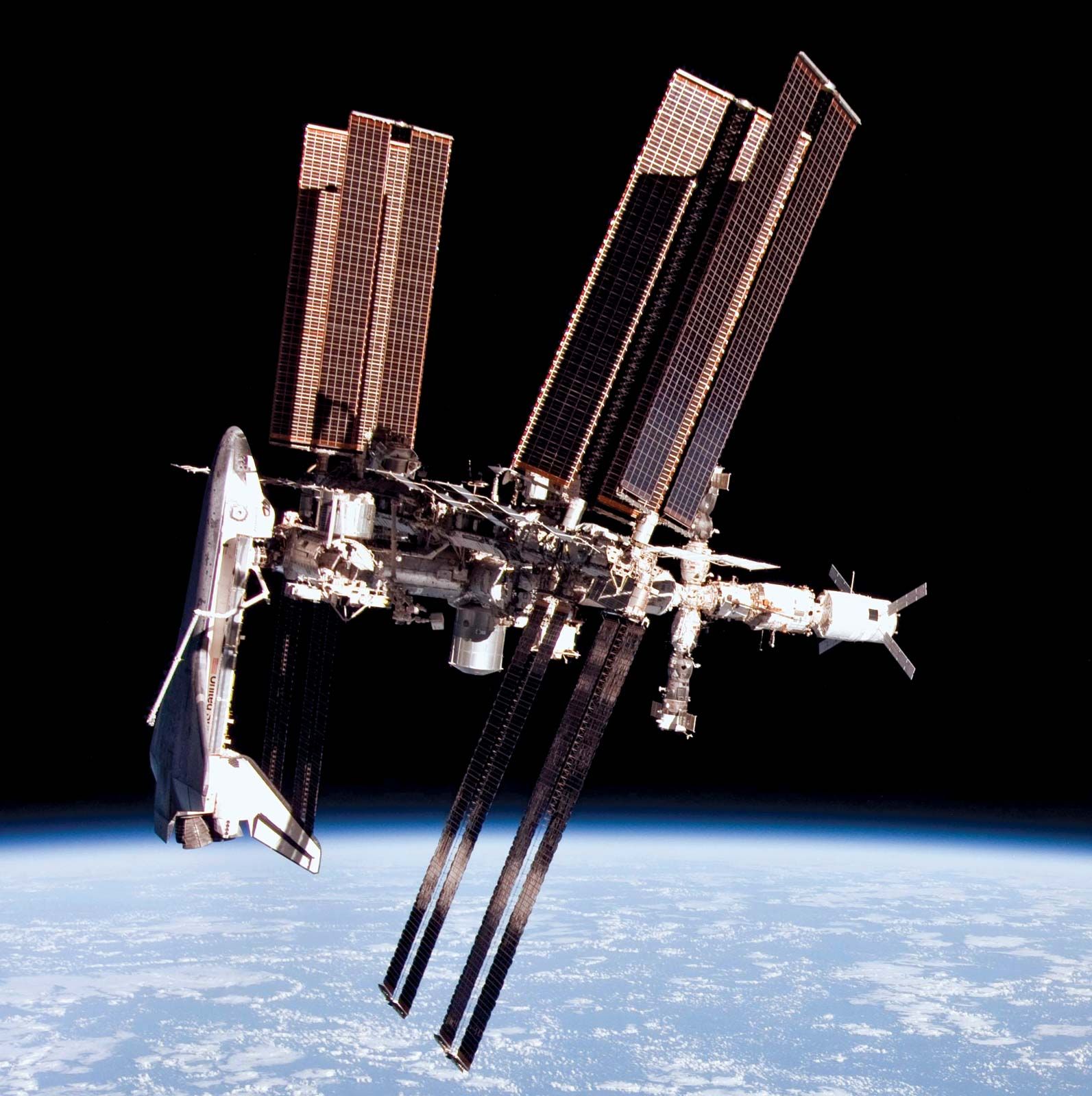 The International Space Station in orbit